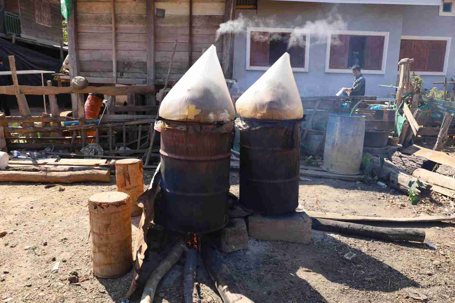 12 การนึ่งก้อนเชื้อ 0